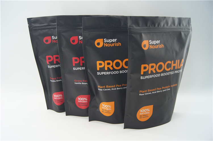 Cấp thực phẩm đứng lên túi với Zipper For Shake Powder Bao bì