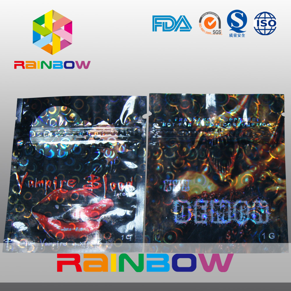 Chất liệu nhiều lớp Khỉ thảo dược nhỏ Túi Ziplock có vết rách