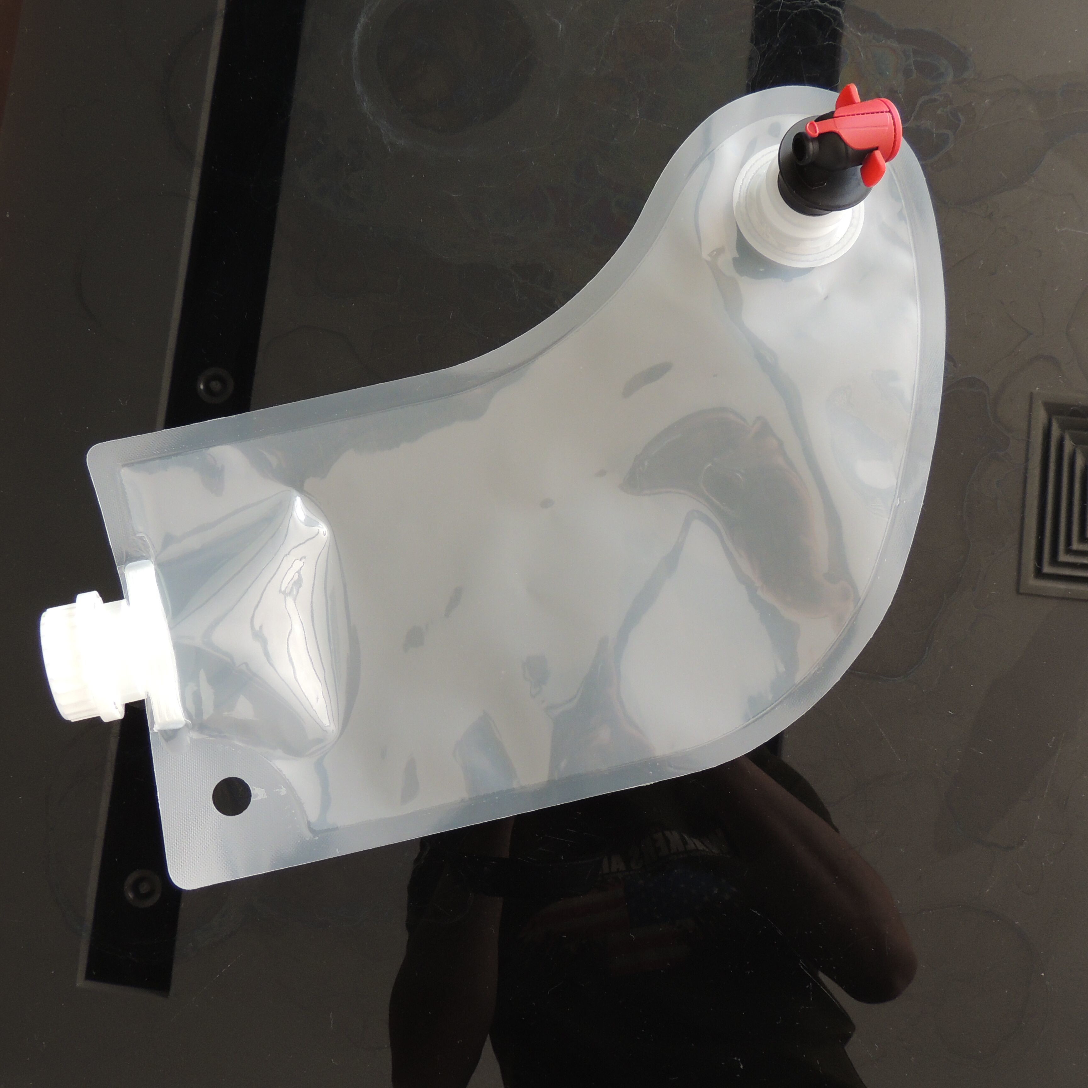 Bán nóng vớ Giáng sinh1L rượu vang / đồ uống / trái cây trong suốt túi rượu