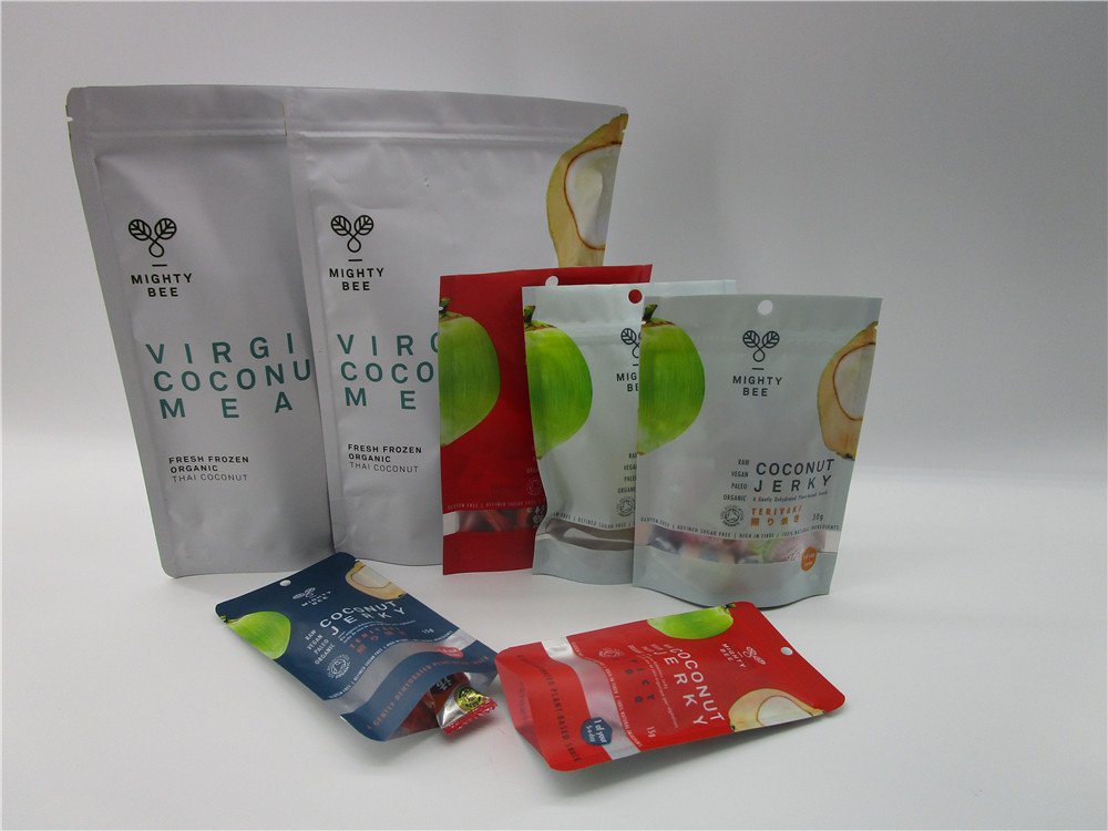 Tùy chỉnh in túi bề mặt túi giấy cho Walnut / Snack / Cracker / Cookie