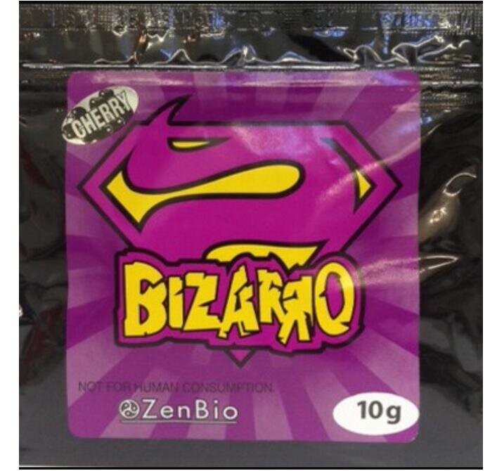 10g Bizarro Thảo dược hương Zip Khóa Túi đứng lên Túi Spout với hương vị khác nhau