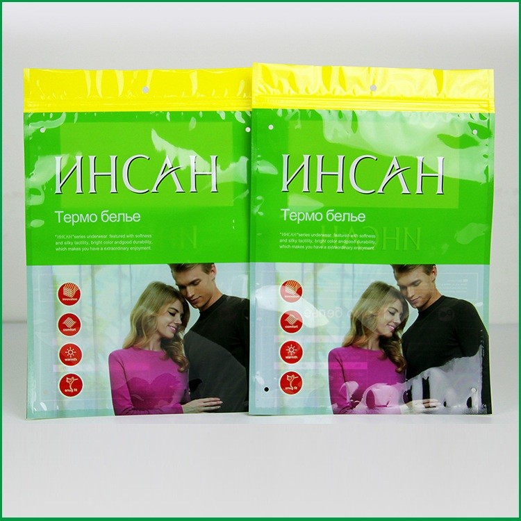 Túi nhựa Ziplock tùy chỉnh Bao bì T - áo Túi nhựa bao bì cho quần áo