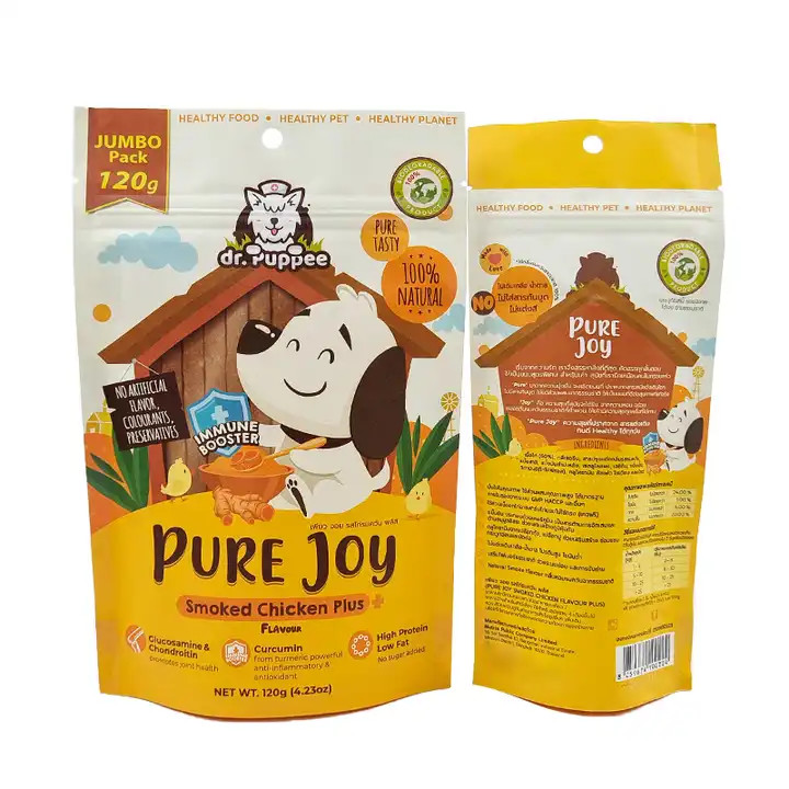 Các túi giấy Kraft có thể niêm phong nhiệt được tùy chỉnh cho các sản phẩm ăn được có thể niêm phong lại