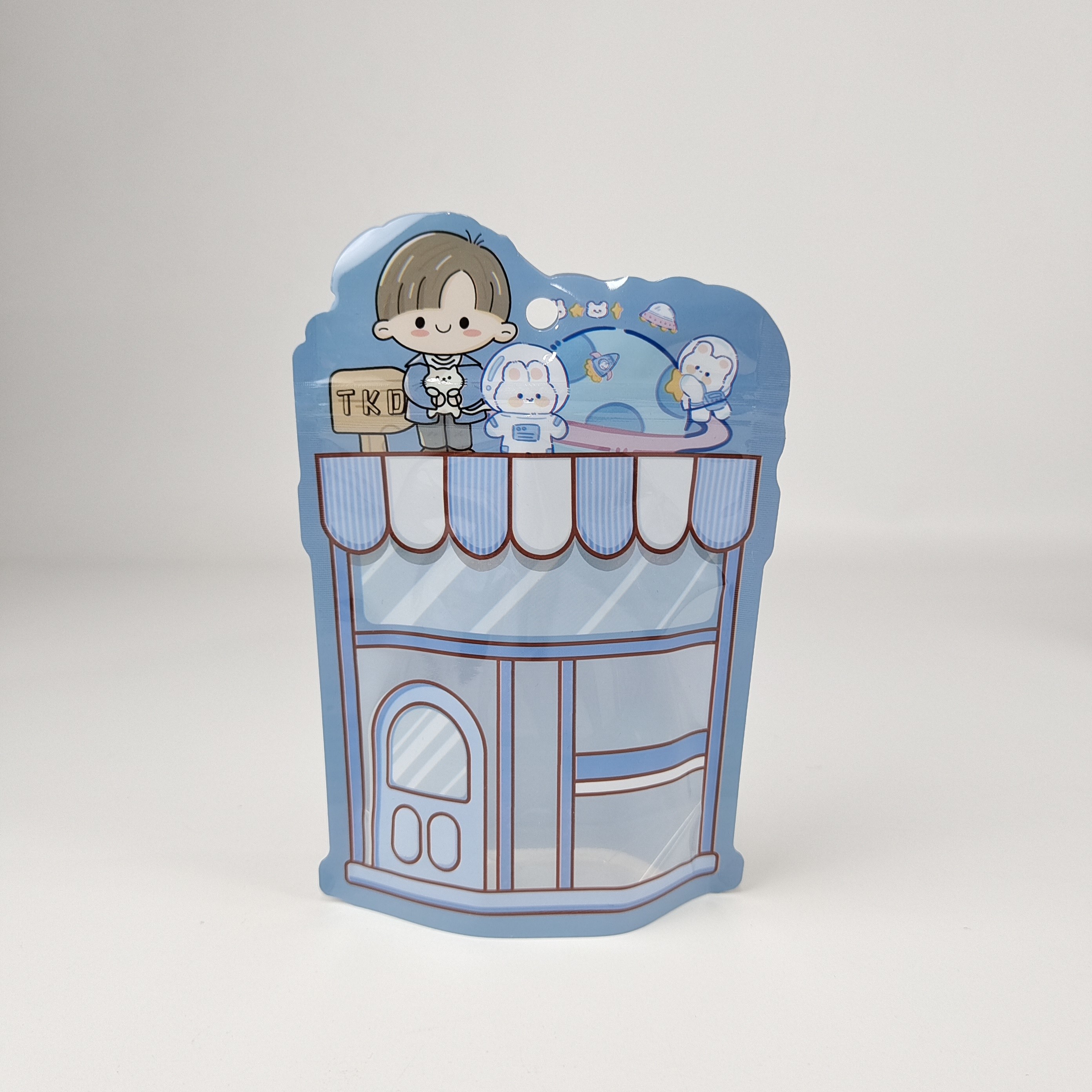 In khắc Matte Print Mylar Stand Up Poch Packaging Bag Nhiệt tái khóa Raisin Easy Tear Notch Ziplock Bags