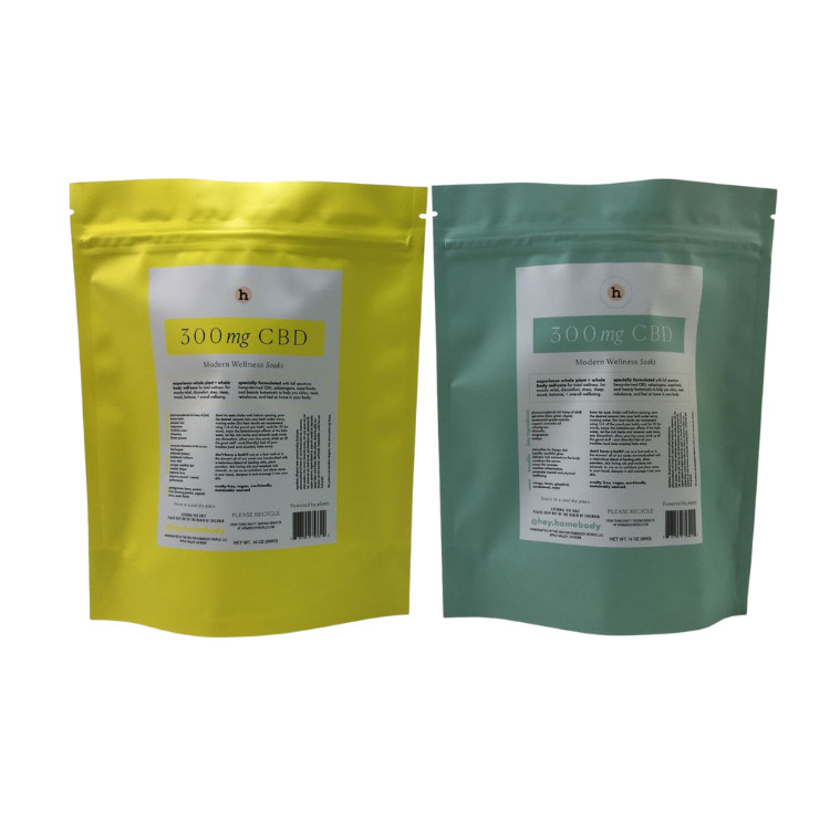 Thẻ in tùy chỉnh Thẻ đóng chai có thể đóng lại Mylar Thẻ đứng với túi trà niêm phong