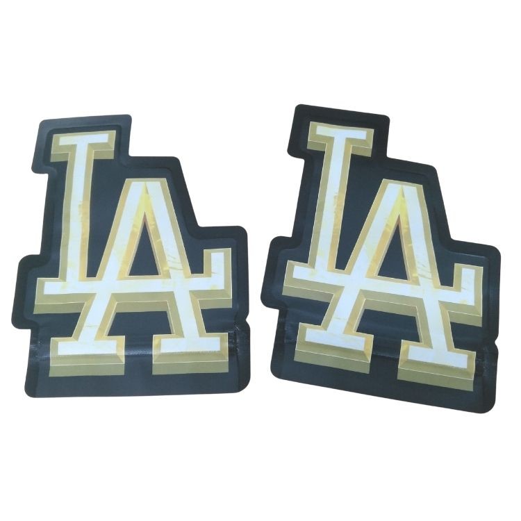 Custom in ấn 3.5g đặc biệt đặc biệt cắt đứt hình dạng không đều túi Mylar niêm phong 8th mùi chống đặc biệt Cali túi Mylar