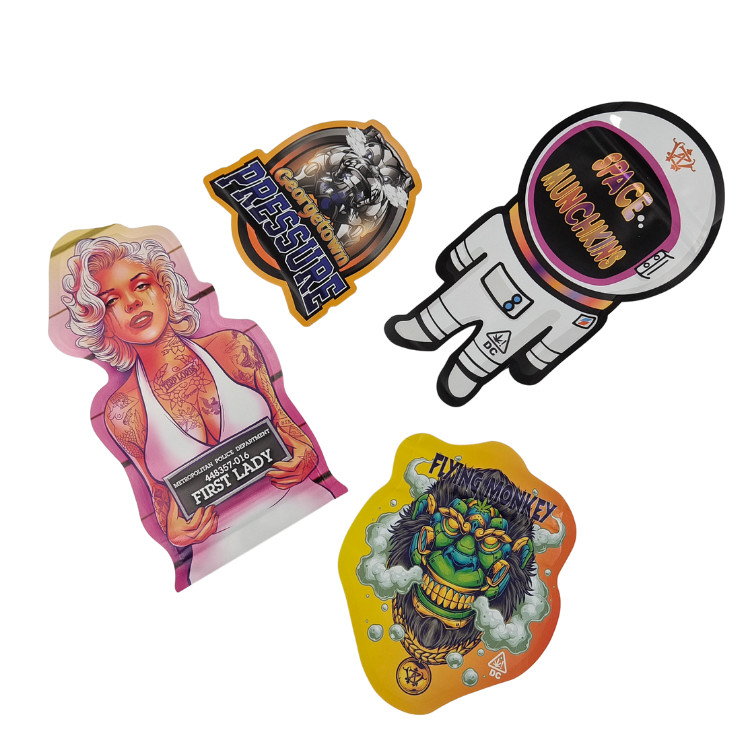 Bao bì Mylar 3.5g 7g Bao bì Mylar hình dạng tùy chỉnh