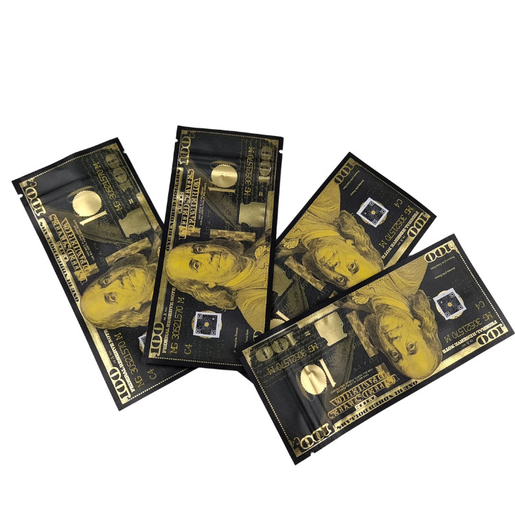 Thùng in tùy chỉnh Mylar chống mùi đứng lên túi kẹo đóng gói thực phẩm 3.5g Mylar Ziplock túi với cửa sổ