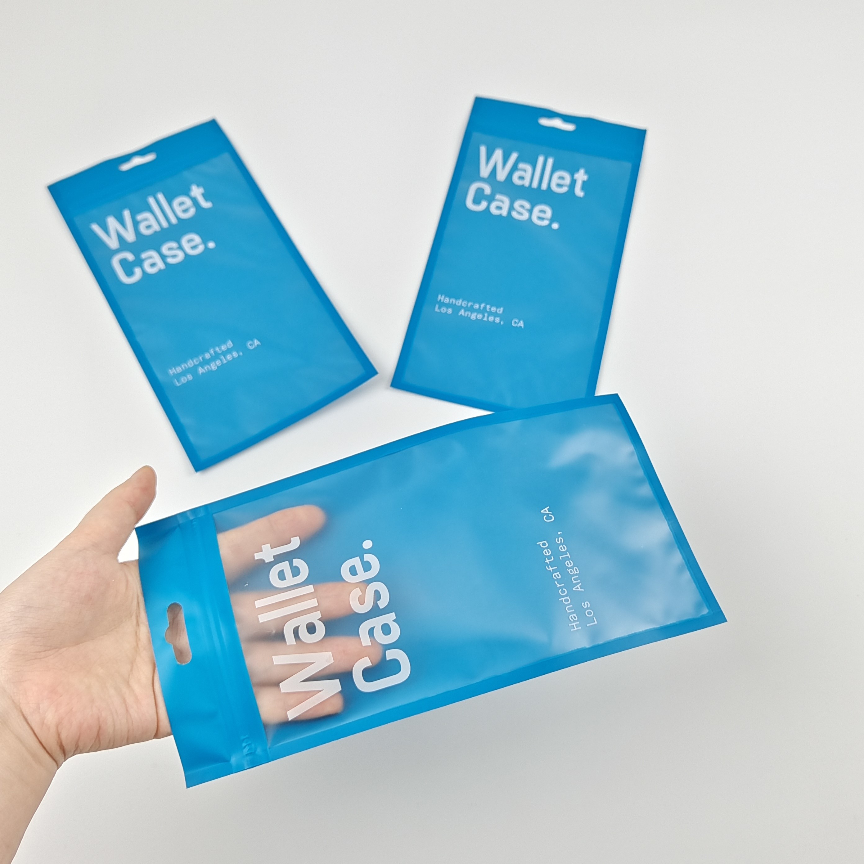 Ba mặt niêm phong niêm phong ví bằng phẳng ví điện thoại túi xách nhựa