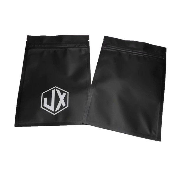 Matte đen ba mặt Seal cáp USB túi đóng gói nhựa với Zipper