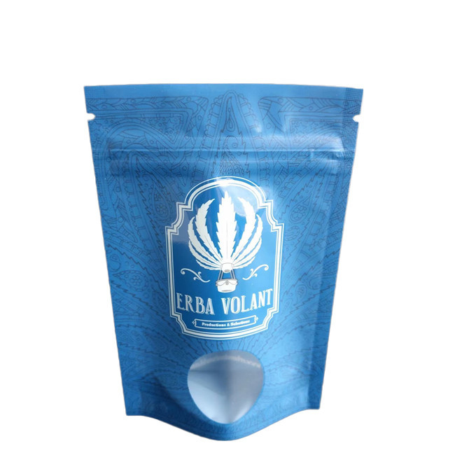 Thùng chống mùi UV cửa sổ sáng 3.5g CBD túi đóng gói hoa với khóa khóa