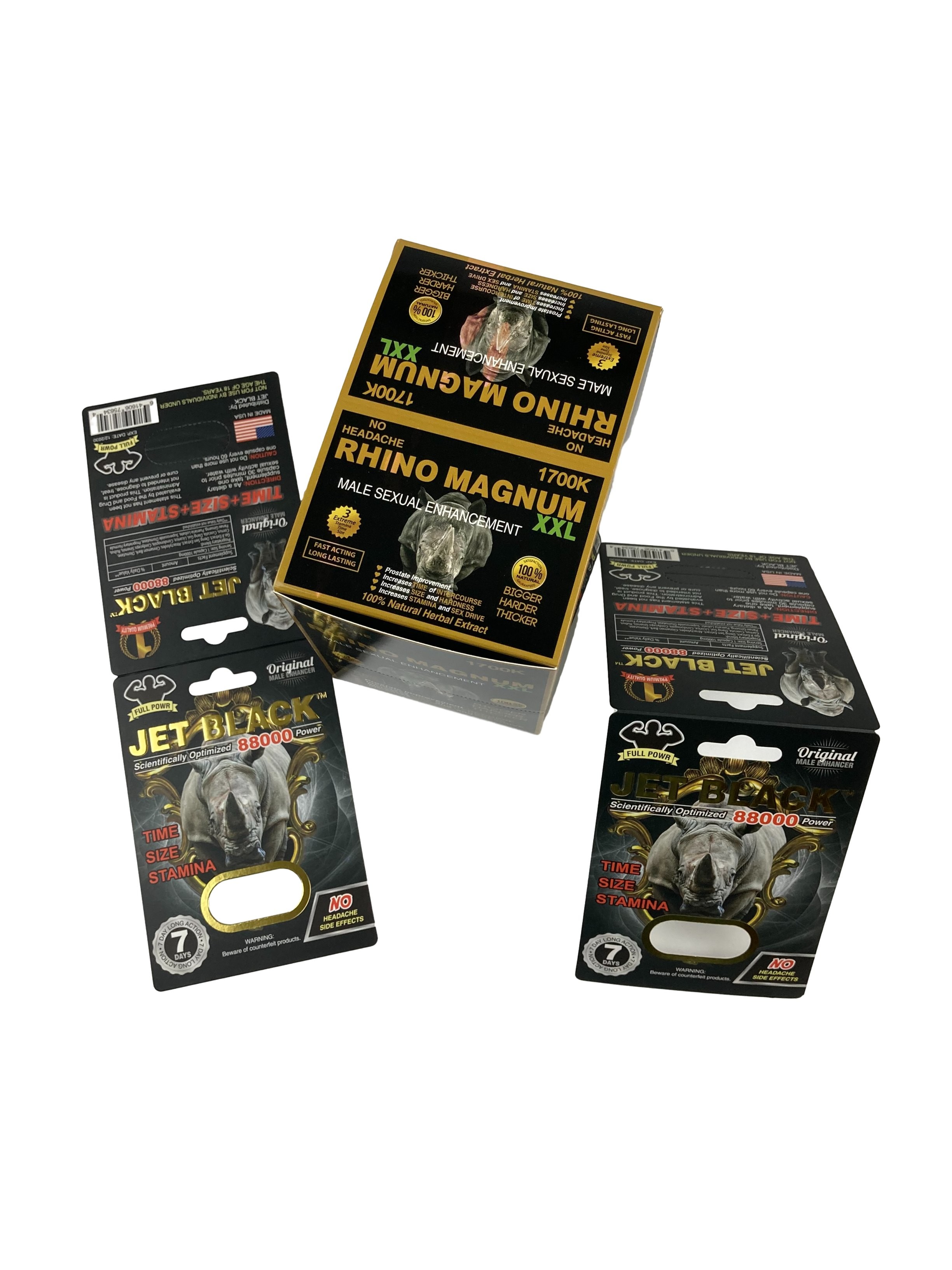 Bán nóng Thuốc nâng cấp tùy chỉnh Bao bì Bảng giấy Bảng thuốc Rhino Bảng thuốc Bảng giấy in với Blister