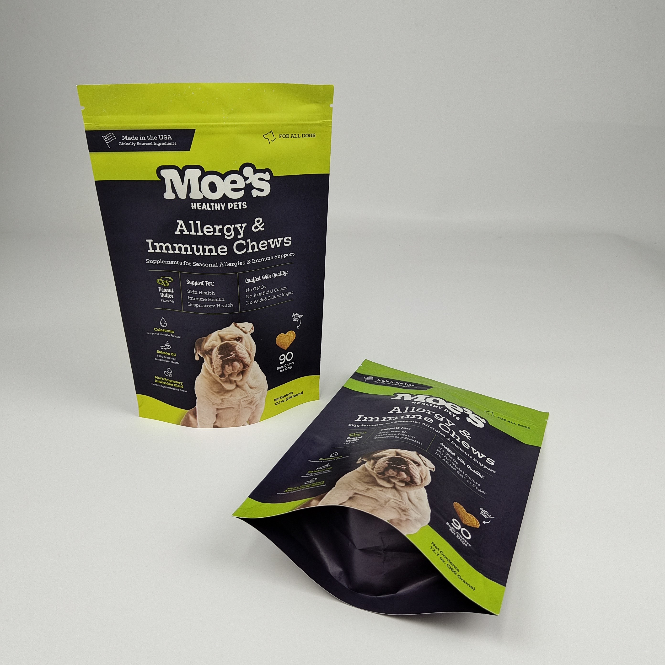 Chiếc túi giấy Kraft màu trắng màu nâu có thể tái chế