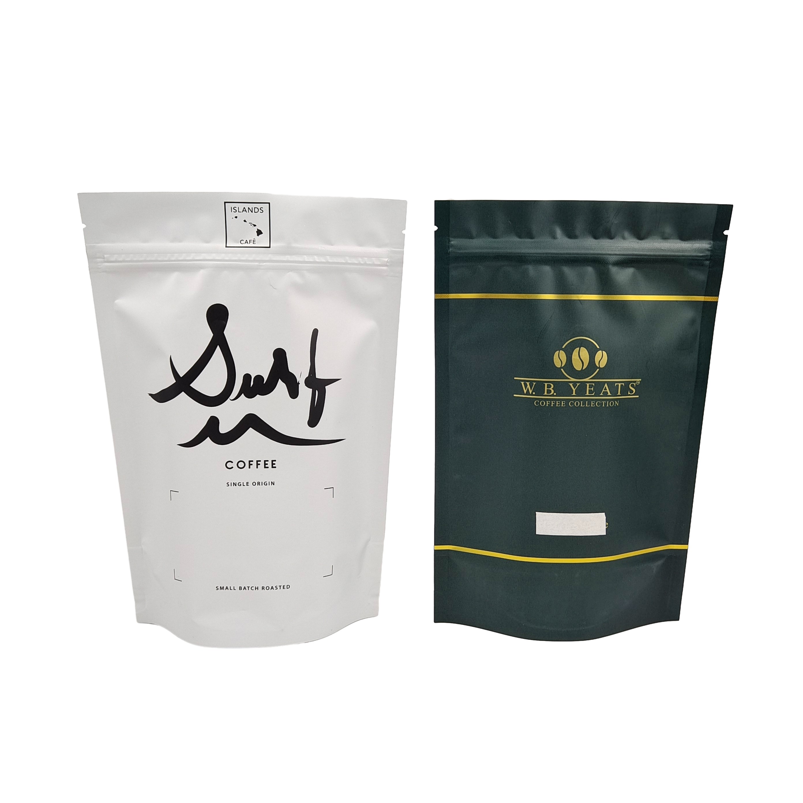 100g 200g hạt cà phê tùy chỉnh có thể đóng lại Ziplock túi nhôm mat túi cà phê với van