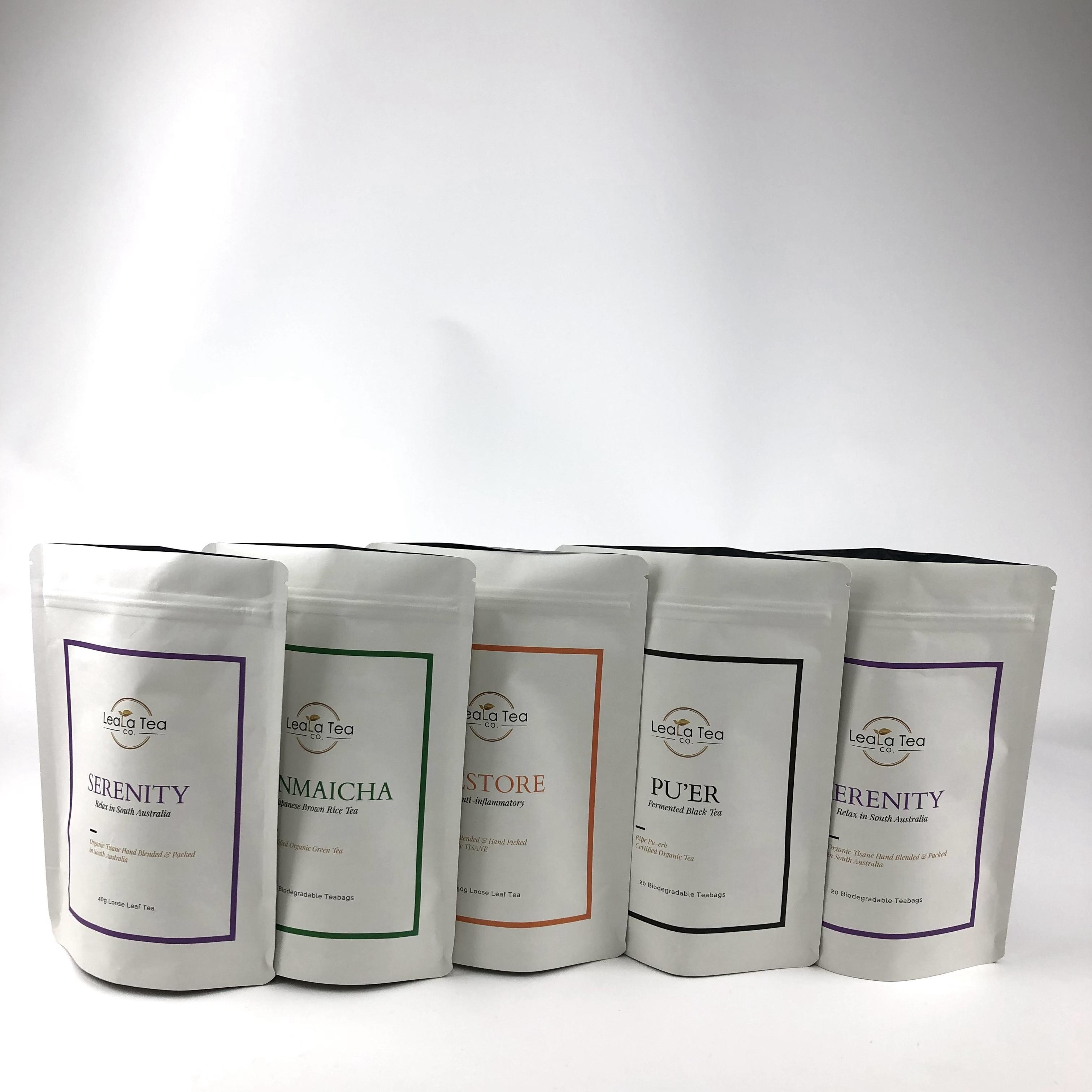 Phương pháp vận chuyển có thể thương lượng và van khử khí Kraft túi giấy túi trà Bao bì