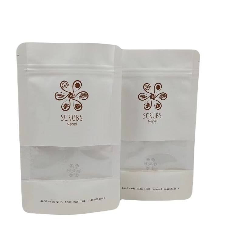 Cửa sổ rõ ràng Plastic Zipper Bags Standup Pouch Foil Laminated Digital Printing