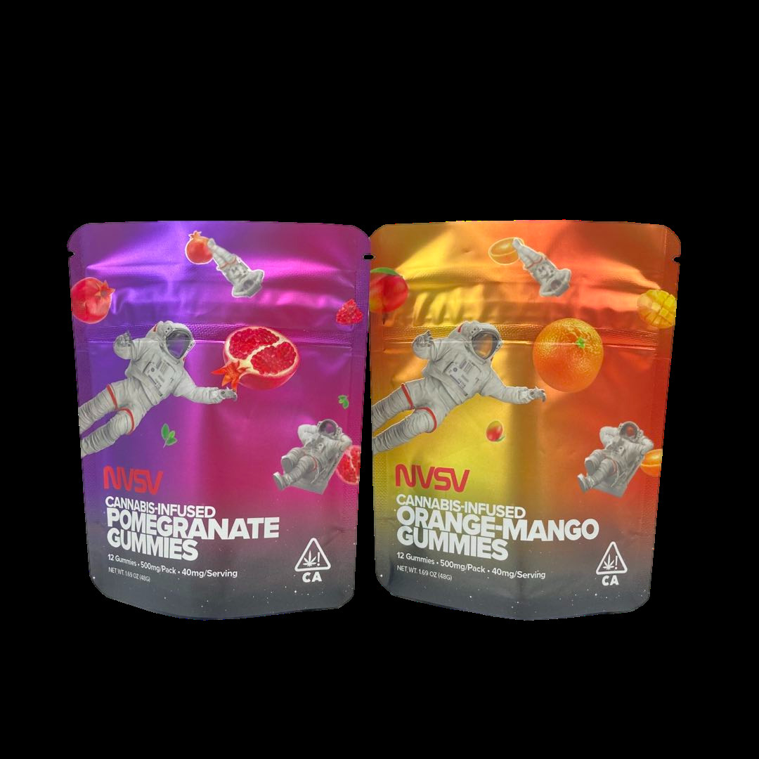 3.5 Gram túi nhựa bao bì nhãn tùy chỉnh in CBD bánh quy