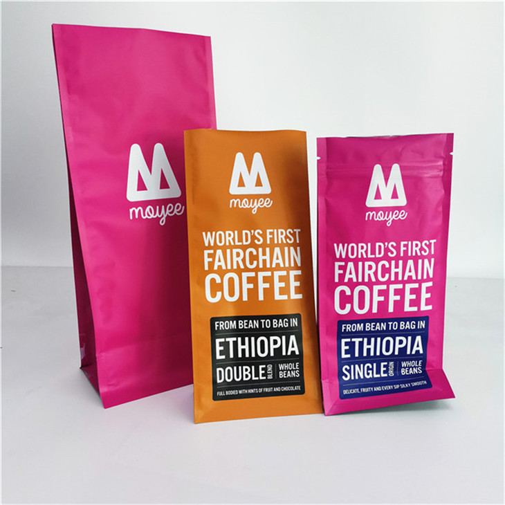 Bao bì gusset nhôm chống mùi cho hạt cà phê cho 250G 500G 1KG