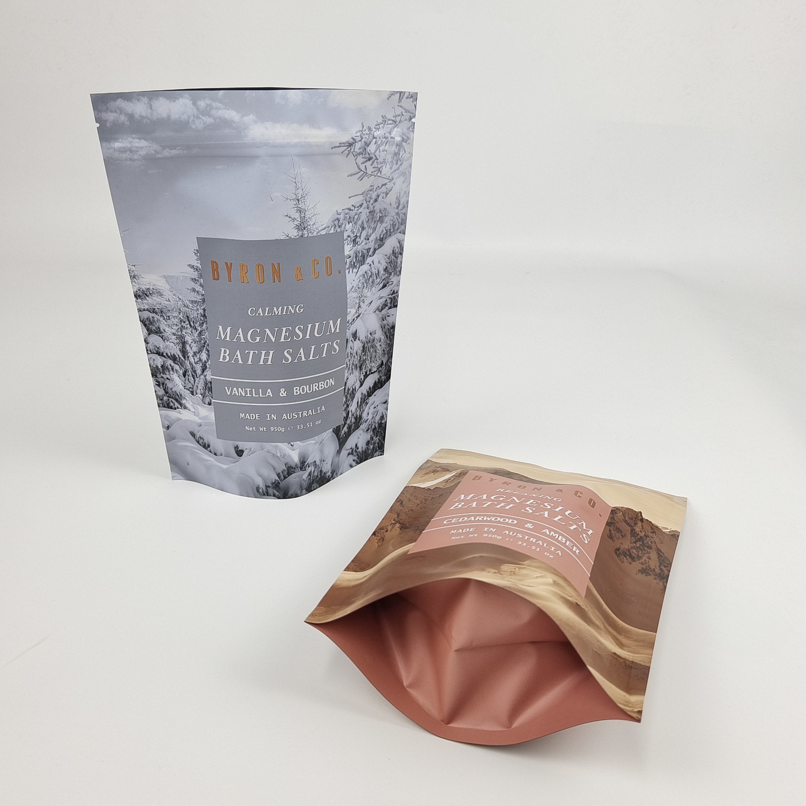 Nhãn hiệu tùy chỉnh in chống mùi thực phẩm Mylar chống ẩm ốm nhôm nhôm đứng lên túi Body Scrub Packaging Bag