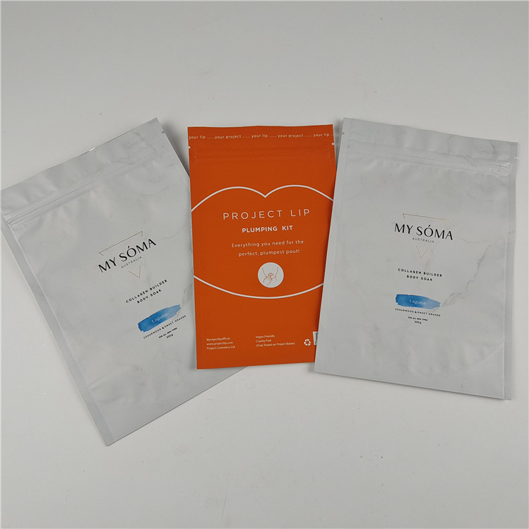Nhà máy bán buôn đồ ăn đóng gói vật liệu đóng gói Matt nhôm giấy đứng lên túi ziplock túi xách