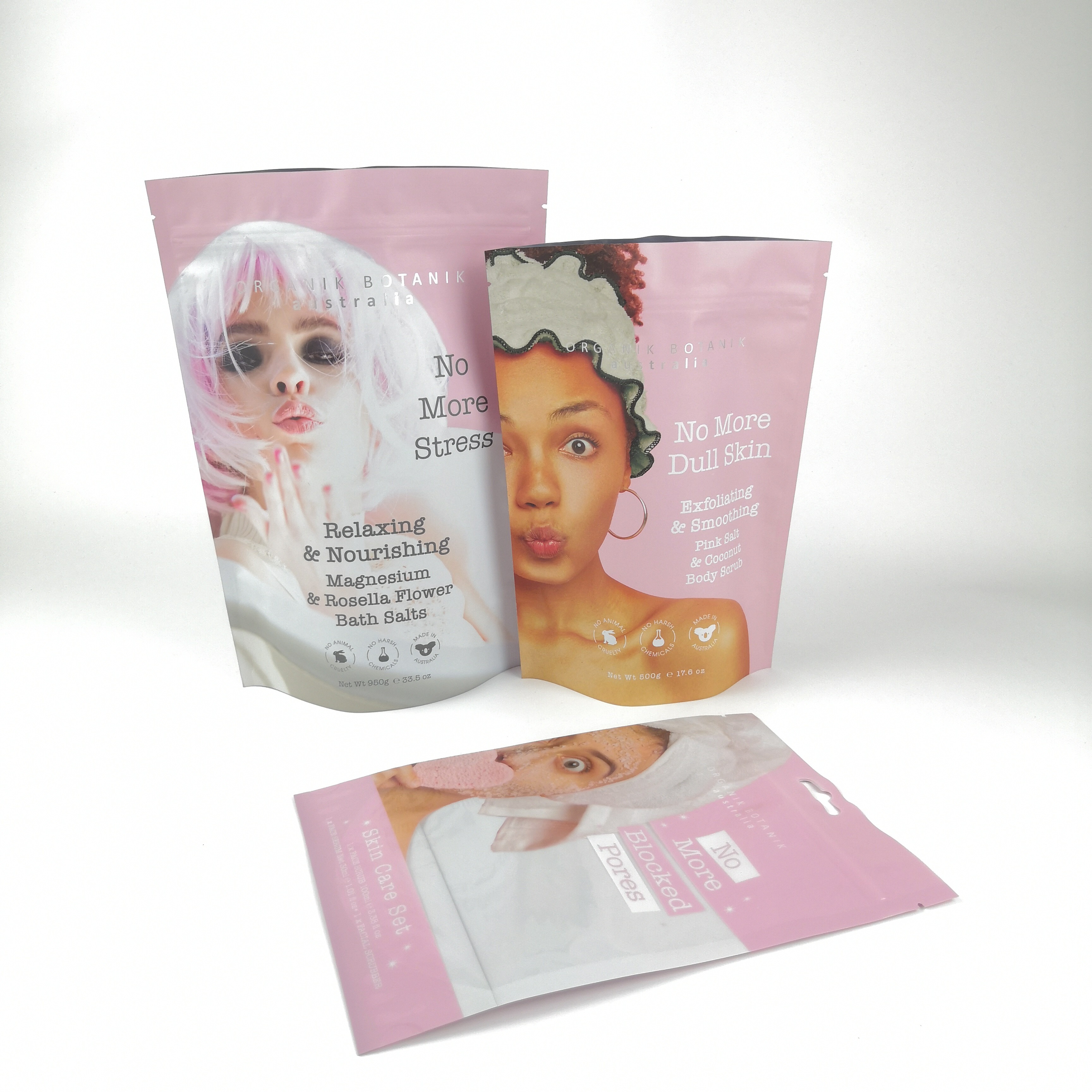 Nhà máy Cutsom in nhựa đứng lên túi túi nhựa có thể đóng lại với in logo