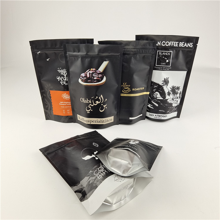 Laminated Aluminum Foil Ziplock Stand Up Pouch in ấn kỹ thuật số tùy chỉnh kích thước / màu sắc