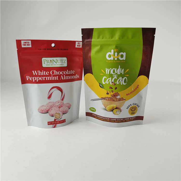 Chất lượng cao tùy chỉnh in kỹ thuật số PE tái sử dụng Zipper túi nhựa đứng lên túi Mylar