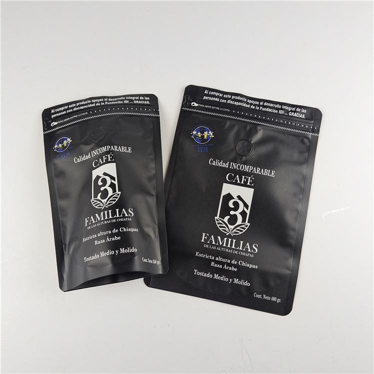 Matte Finish Food Grade Proof Thiết bị chống mùi Thiết bị chống ẩm Laminated Aluminum Foil Zip Lock Bag Stand Up Bag Coffee Bag