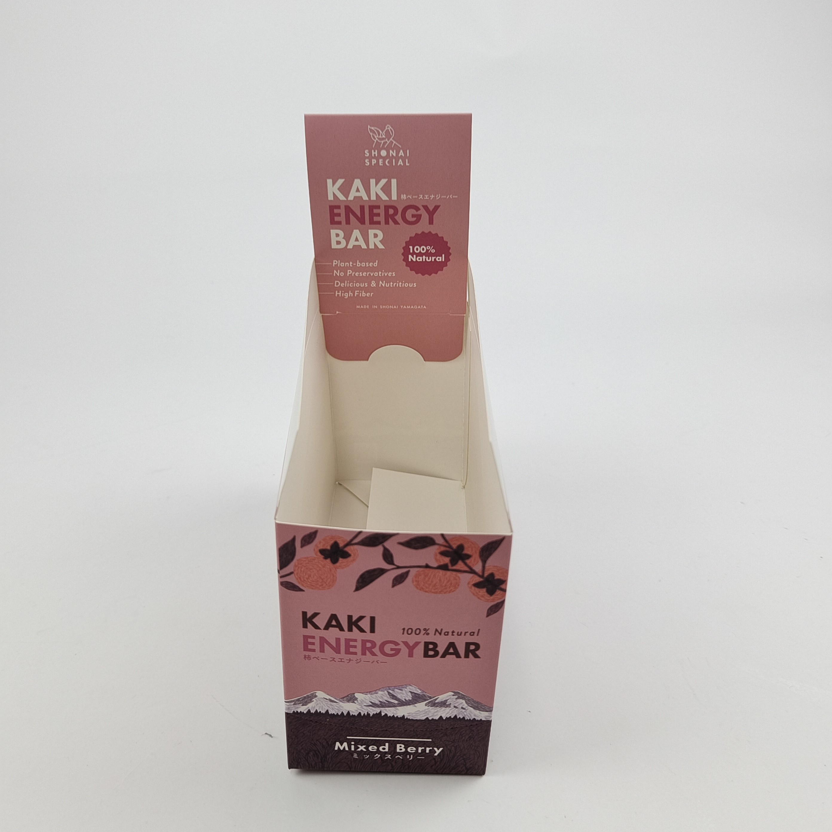 Matt Lamination Thẻ mỏng Quảng trường hiển thị hộp tái chế cho cửa hàng bán lẻ