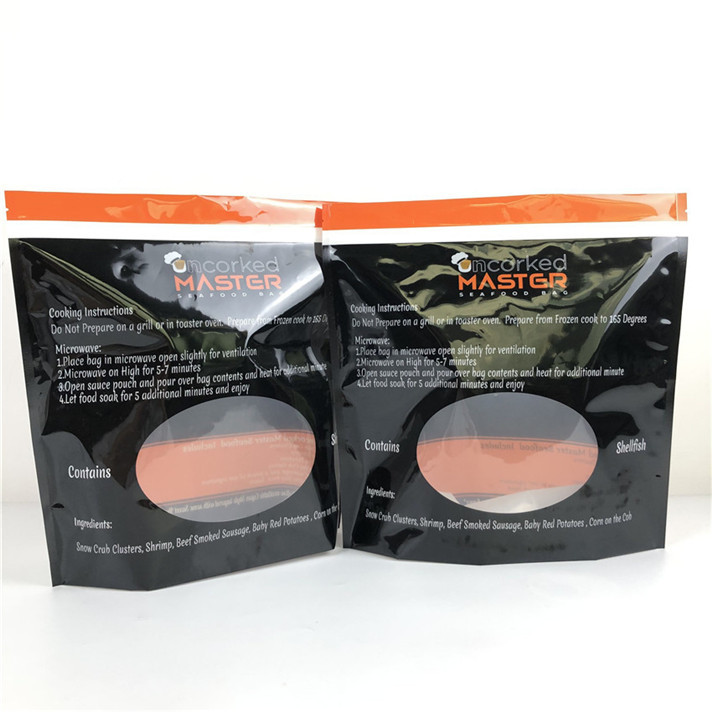 Matt Aluminum Foil Stand Up Pouch Ziplock Gravure Printing Màu tùy chỉnh