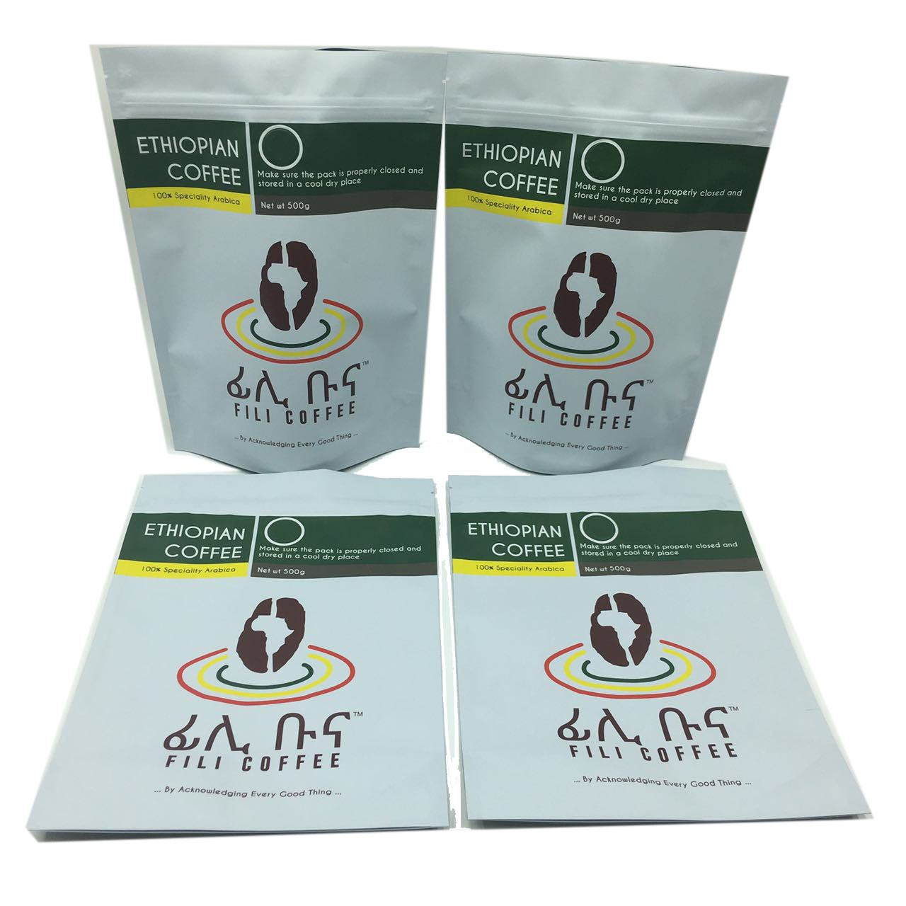 Mờ kết thúc lót giấy lót đứng lên dây kéo bao bì Túi 500g túi cà phê