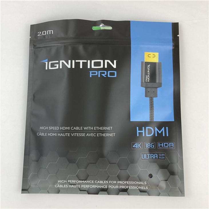 Ba mặt Mylar đóng kín túi đóng gói túi phẳng với khóa kéo được chấp nhận lên đến 10 màu sắc có sẵn