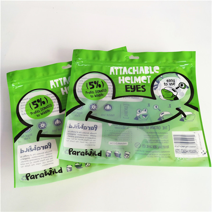 Hộp túi nhựa có thể đóng lại chống ẩm Ba mặt đóng kín bao bì phẳng