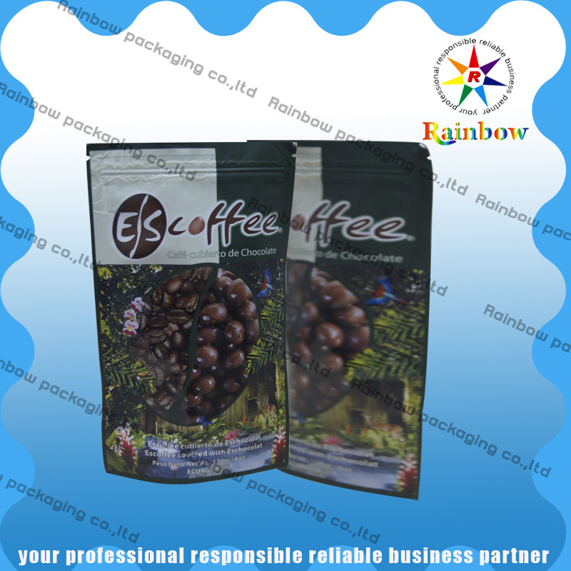 Túi trà lá nhôm bao bì với Ziplock và đáy tròn