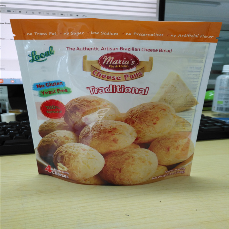 Mexico Brazil Cheese Puff Logo tùy chỉnh Túi nhựa Bao bì Phô mai Brazil Puff Cookies Cheese Chips