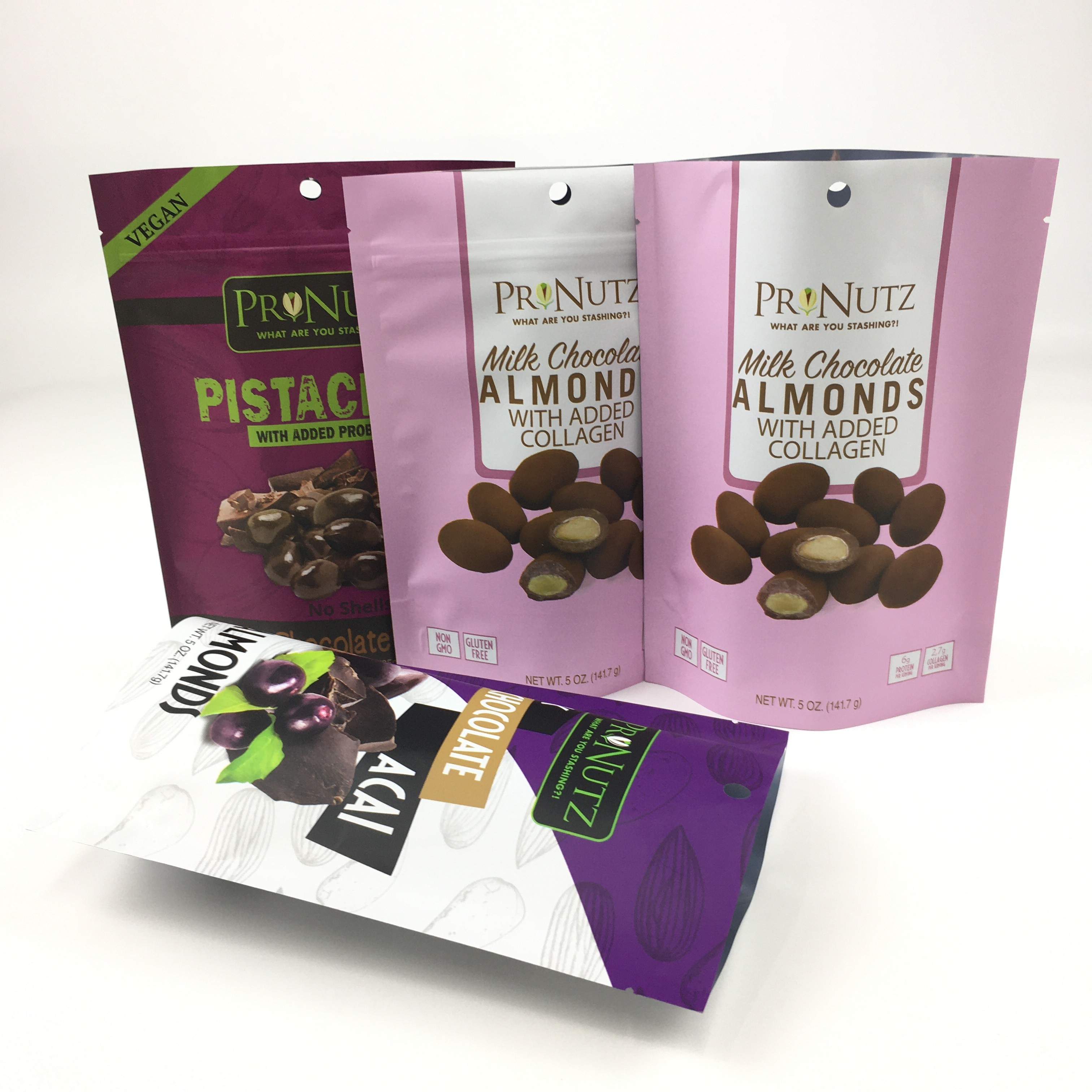 Thẻ mặc định Matte Stand Up Pouch Aluminium Foil Mylar Bag Powder Packaging