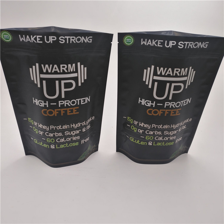 Cấp thực phẩm Tái sử dụng Đứng lên Túi nhựa Bao bì Lá cà phê Túi 250g 500g 1kg