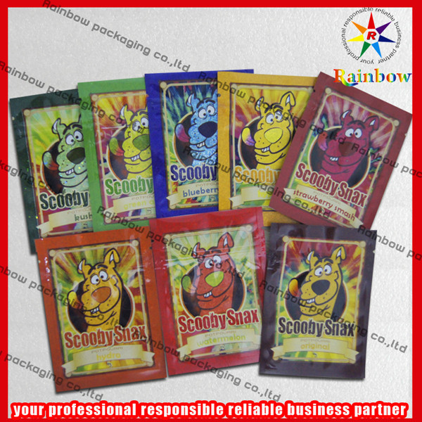 Scooby Snax Ziplcok Túi nhôm tái chế cho bao bì thực phẩm