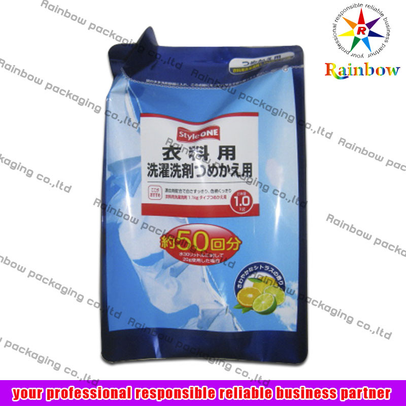 OPP Đứng lên Túi nhôm Túi bao bì cho chất tẩy rửa