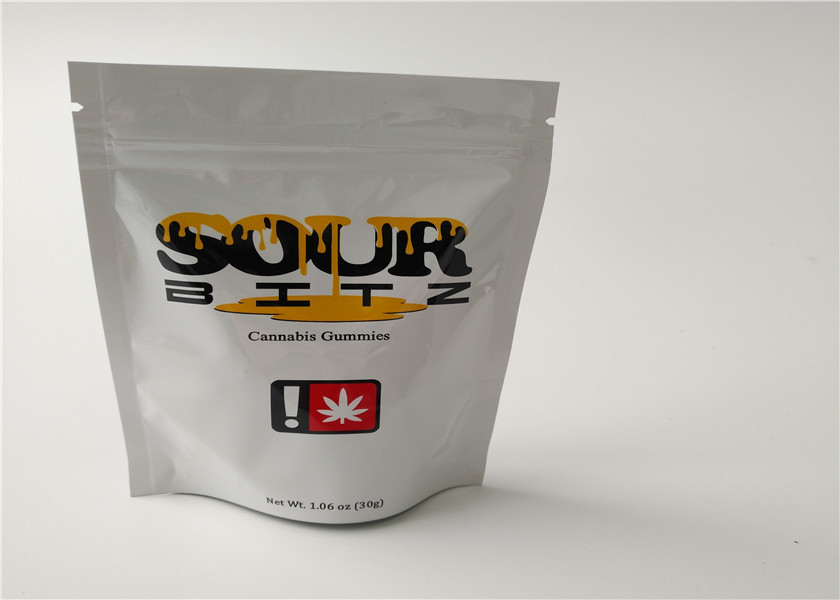 Mông đóng cửa Thảo dược hương Bao bì In ấn ống đồng với kín kín Zipper Zipper