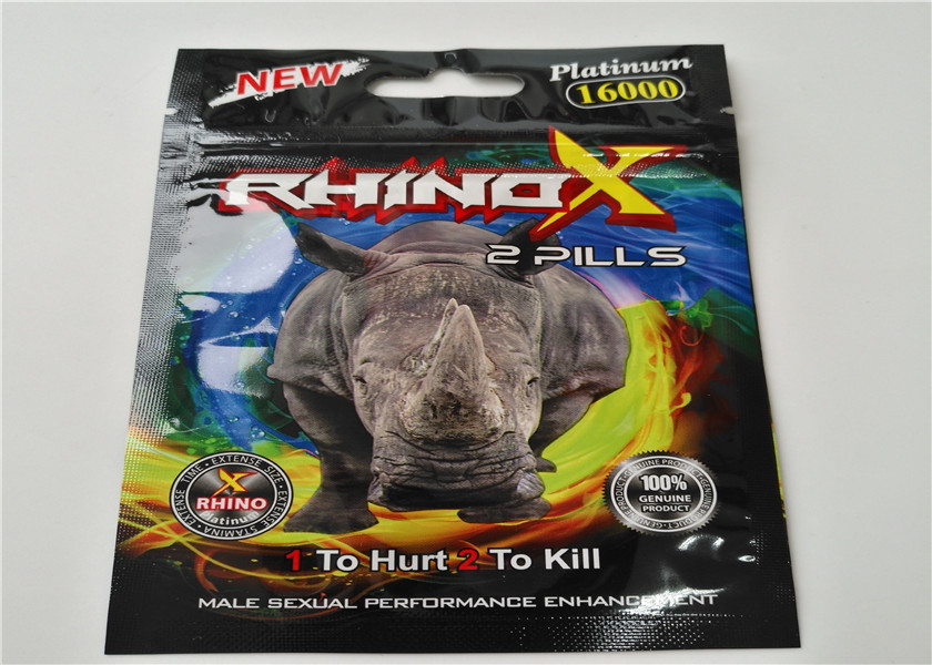 Rhino Enhancer Herbal Incense Bao bì mờ kết thúc với dây kéo có thể đóng lại