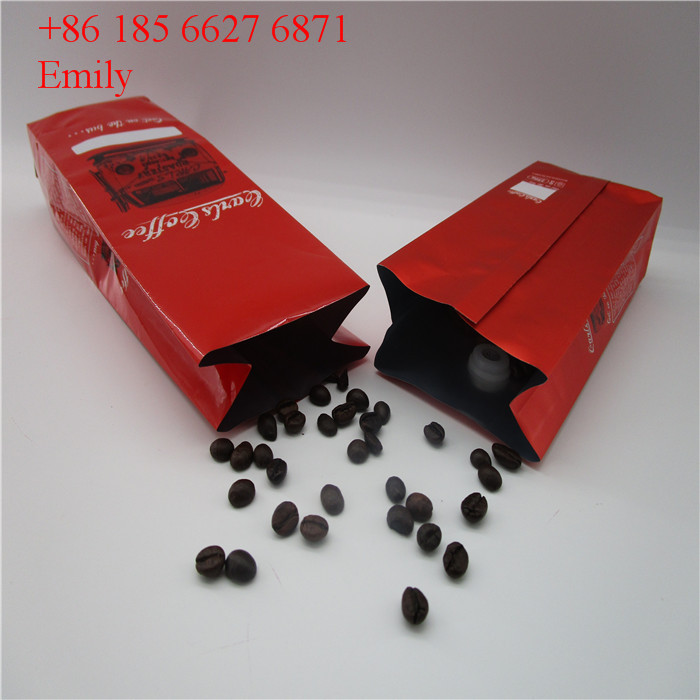 Dây kéo túi giấy đóng gói 250g 500g với các van một chiều