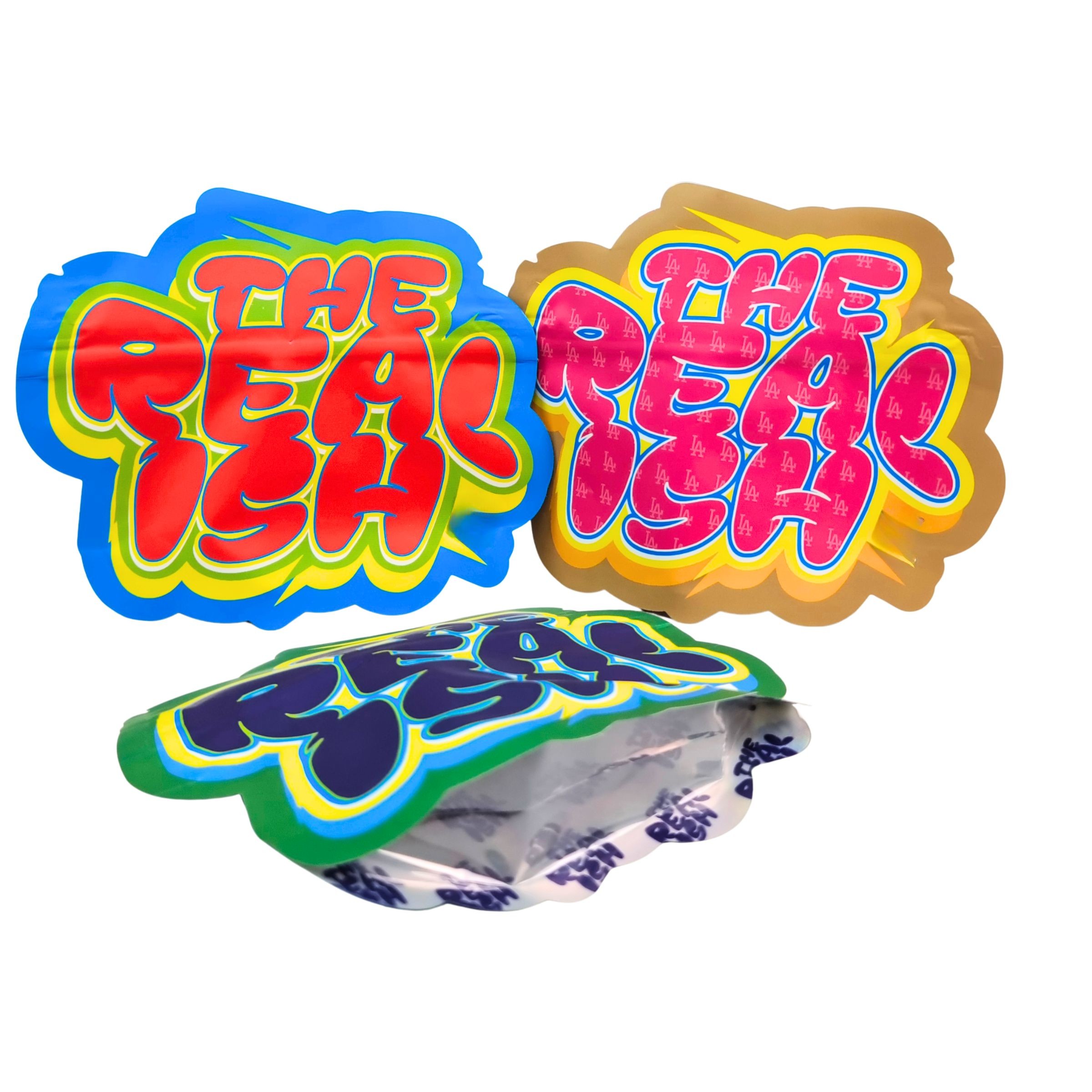 Túi Mylar Ziplock 3.5g 7g 14g có thể ăn được, chống trẻ em, lá nhôm cho bánh quy, kẹo dẻo