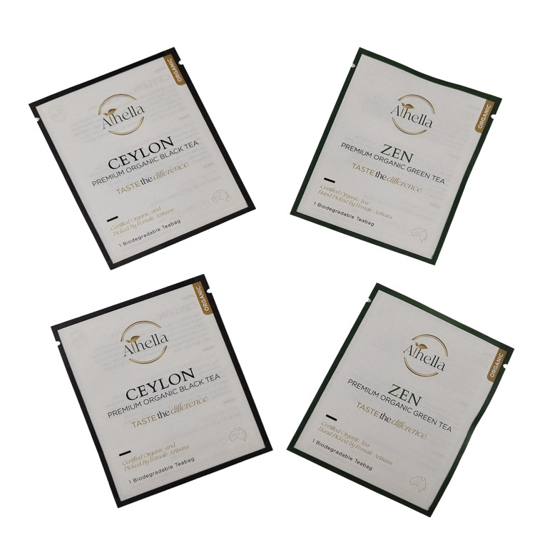 Thẻ nhỏ có khả năng phân hủy sinh học được in tùy chỉnh cho trà bột cà phê có thể phân hợp được có thể đóng lại túi Mylar