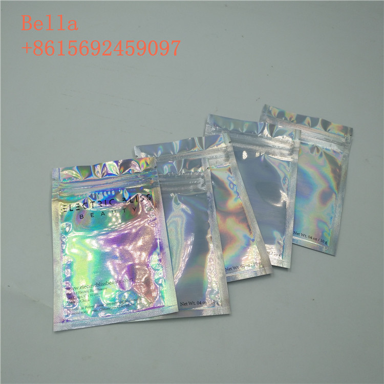 Bao bì túi niêm phong ba mặt, túi đựng mỹ phẩm nhỏ có khóa kéo