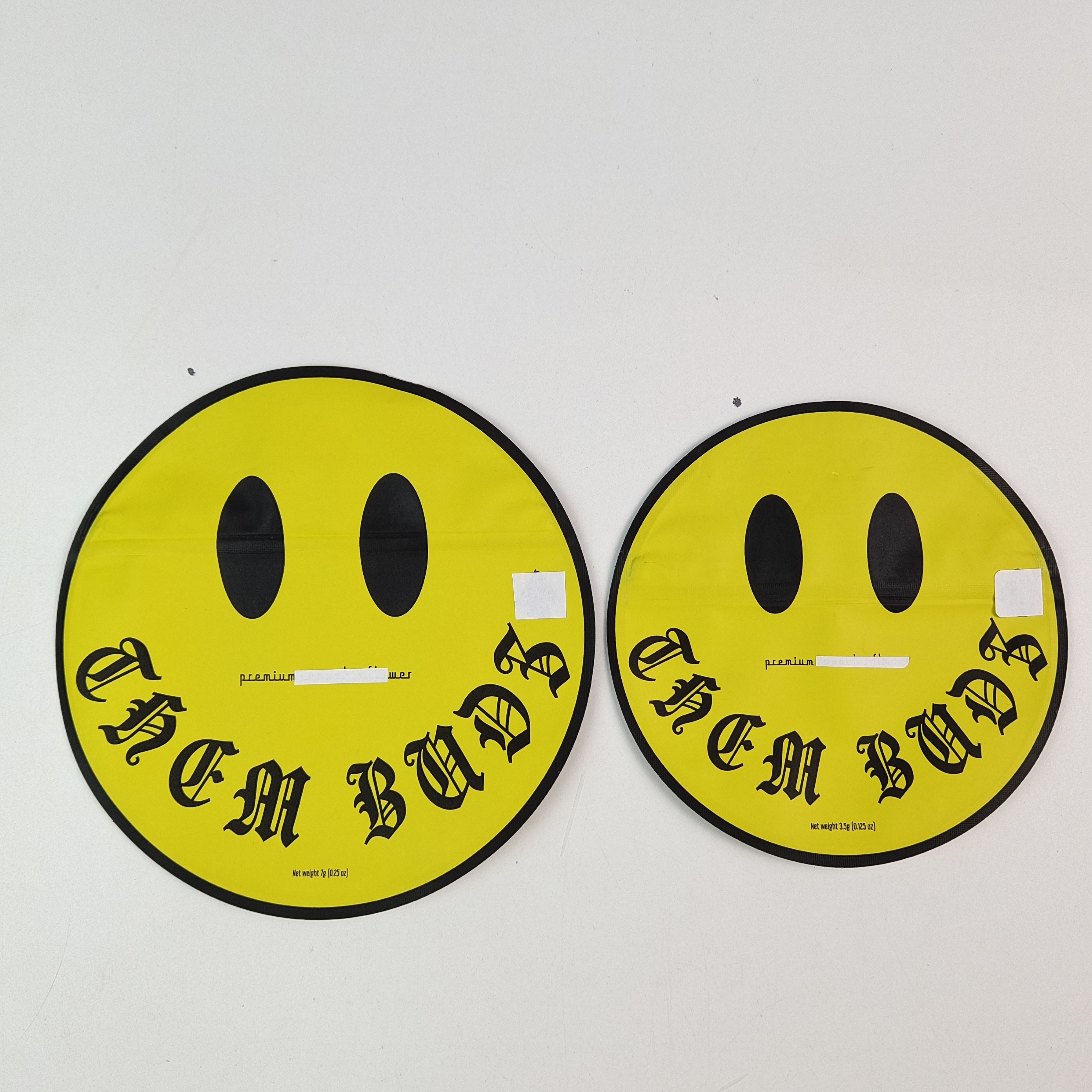 Túi Mylar 3.5g 7g Hình Dạng Bất Thường Có Khóa Kéo Bên Trong In Ấn Lá Nhôm Chống Mùi Túi Nhựa Ăn Được