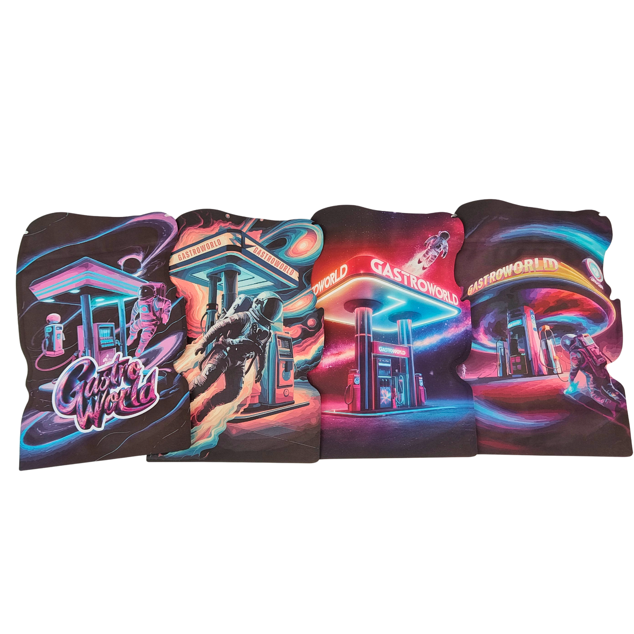 Hình dạng không đều Chiết cắt Mylar túi cho bánh quy kẹo cao su Thuốc lá PET túi nhựa với trẻ em chống lại túi niêm phong