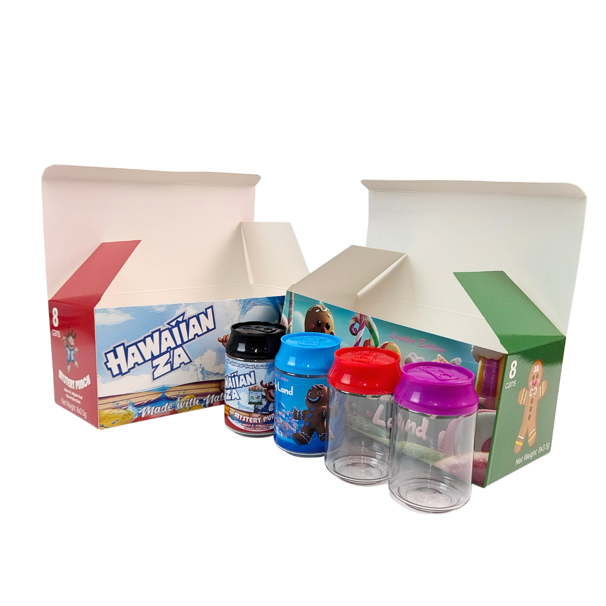 Food Grade 7g 3.5g Baby Bottle and 135ml Soda Can with Childproof Lid for Candy Storage