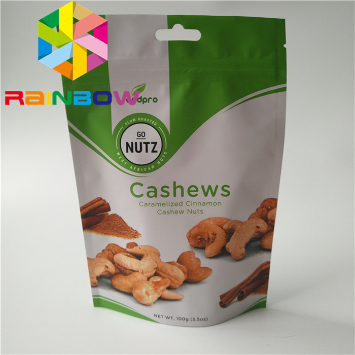 Bao bì đồ ăn nhẹ tùy chỉnh bằng nhựa nhựa 100g Mylar k Cho bánh quy / trái cây khô