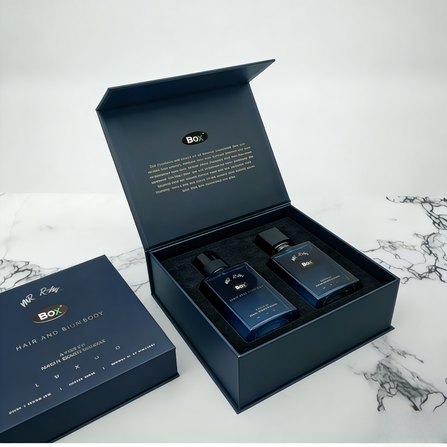 Hộp mỹ phẩm cao cấp tùy chỉnh bán buôn Gấp từ tính Quà tặng EVA Foam Chèn Cán mờ Vật liệu phân hủy sinh học cho Nước hoa Thủ công